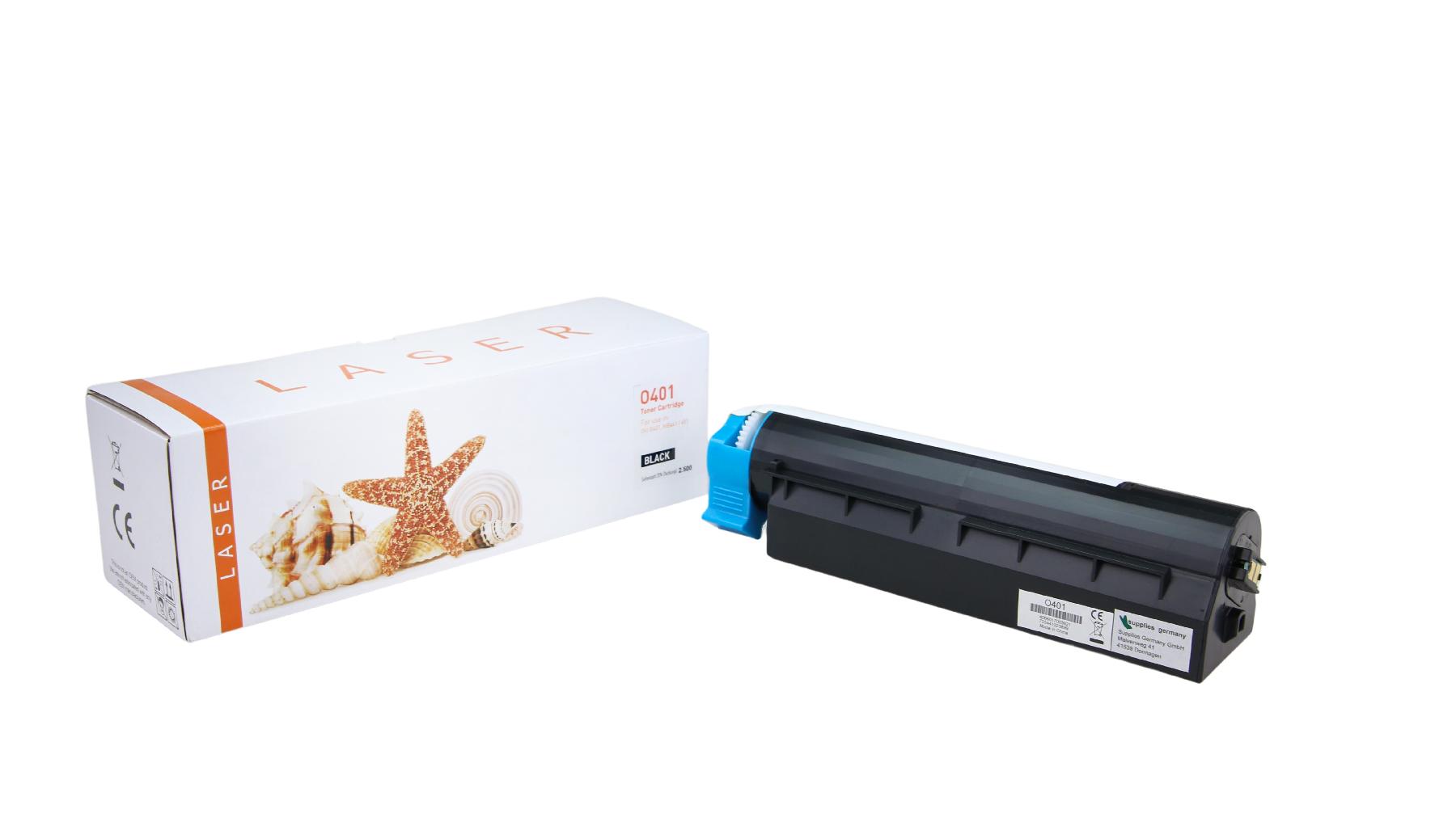 B401 alternativ Toner black OKI / 44992402 / 2.500 Seiten