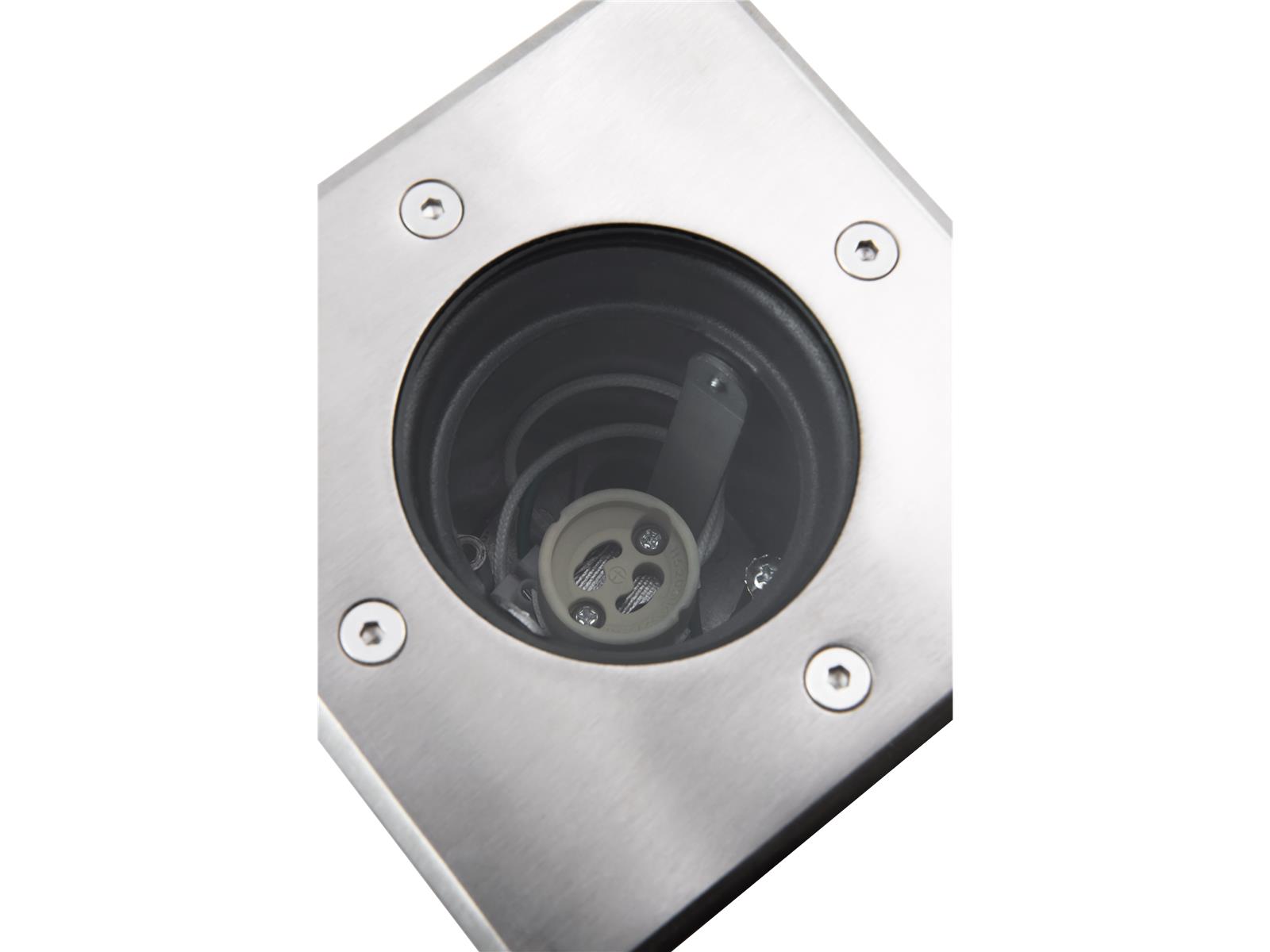 Bodeneinbauleuchte McShine ''BL-12QS'' GU10-Fassung, 120x120mm, schwenkbar
