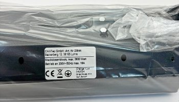 5-fach Steckdosenblock, anthrazit - 250V~/ 16A, Aufbaumontage