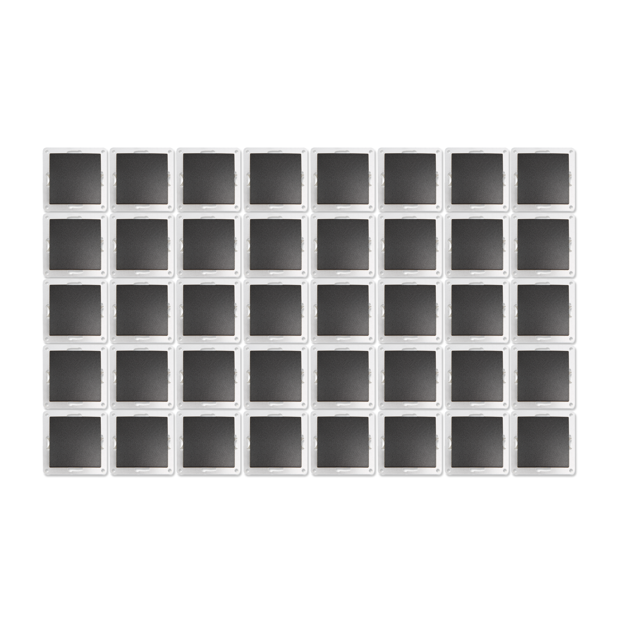 Wechselschalter McPower ''Flair'', 250V~/10A, UP, anthrazit, 40er-Pack