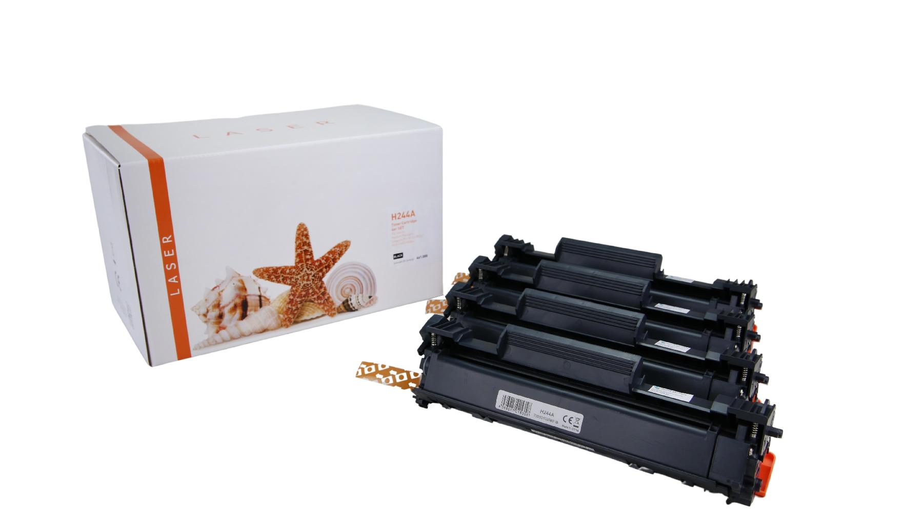 4er Set  CF244A alternativ Toner schwarz für HP / CF244A / 4x1.000 Seiten