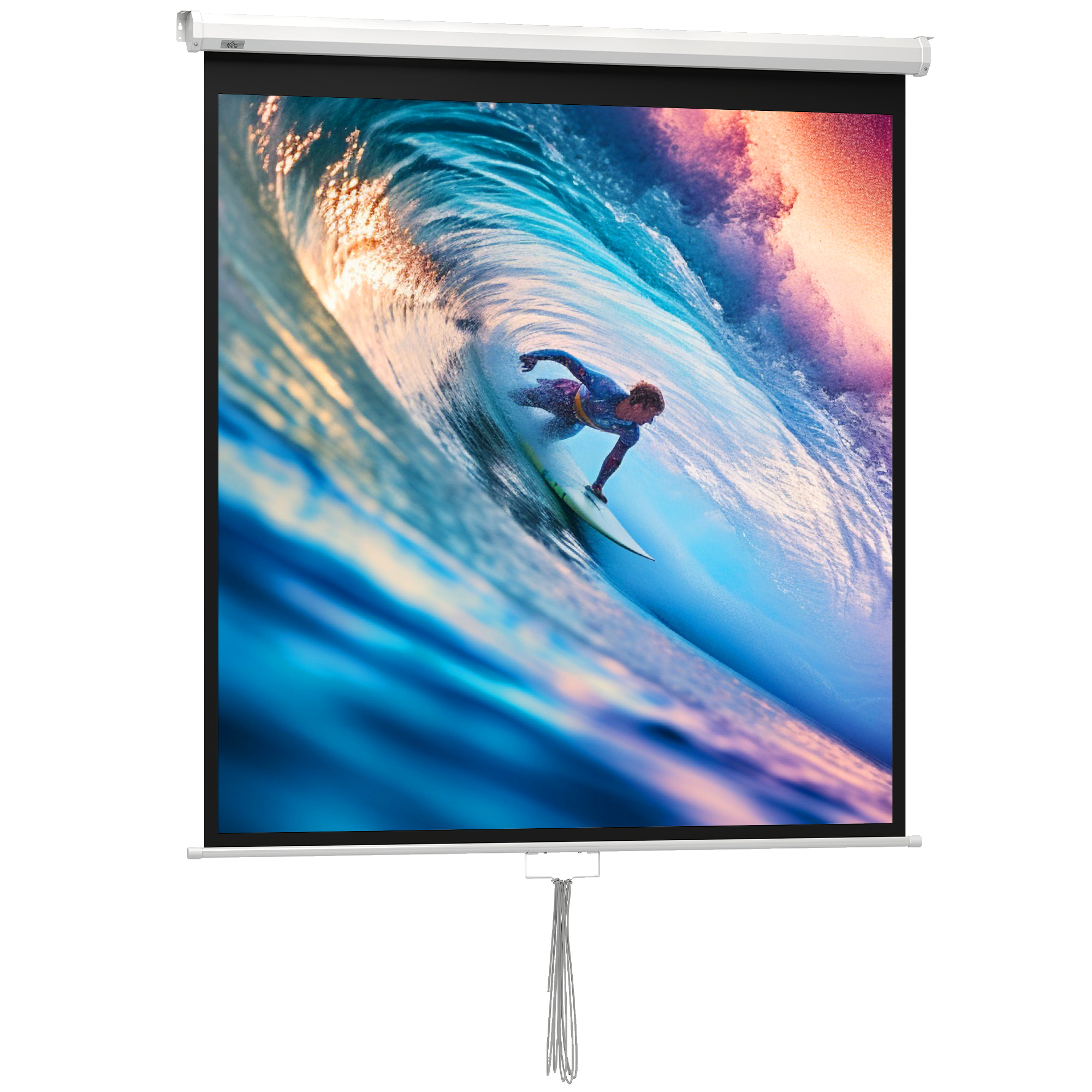 Beamer Leinwand 152 x 152 cm 85 Zoll 1:1 HD 4K Projektionsleinwand für Heimkino Büro-Präsentationen Beamer Leinwand 152 x 152 cm 85 Zoll 1:1 HD 4K Projektionsleinwand für Heimkino Büro-Präsentationen