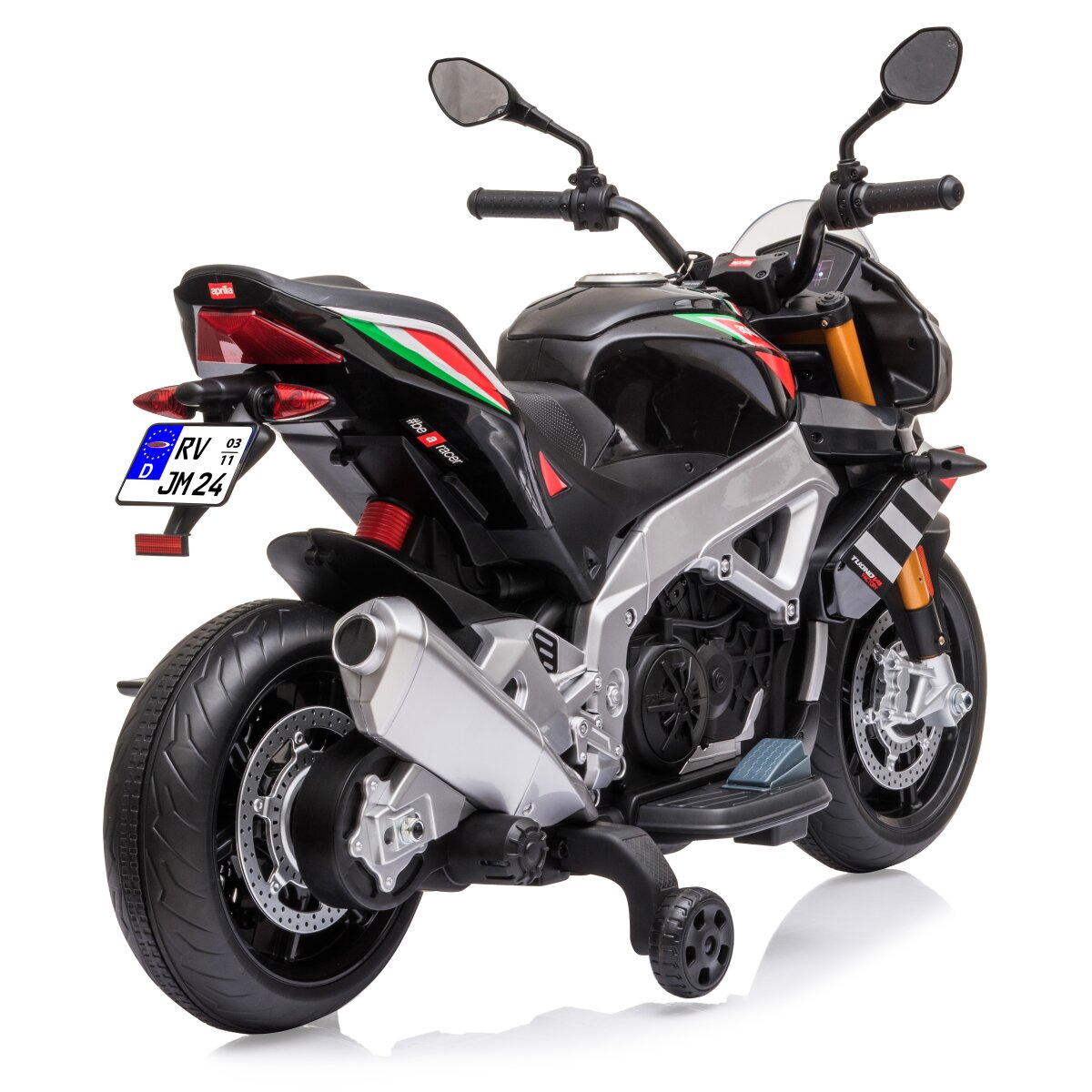 Elektro-Kinderfahrzeug Aprilia Tuono V4 1100 RR Elektro-Kinderfahrzeug Aprilia Tuono V4 1100 RR Italy Design 12V
