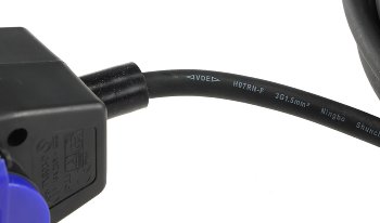 Werkstatt-Steckdose, 4-fach, 5m Kabel - IP44, mit Aufhänger, H07RN-F 3G1,5mm²