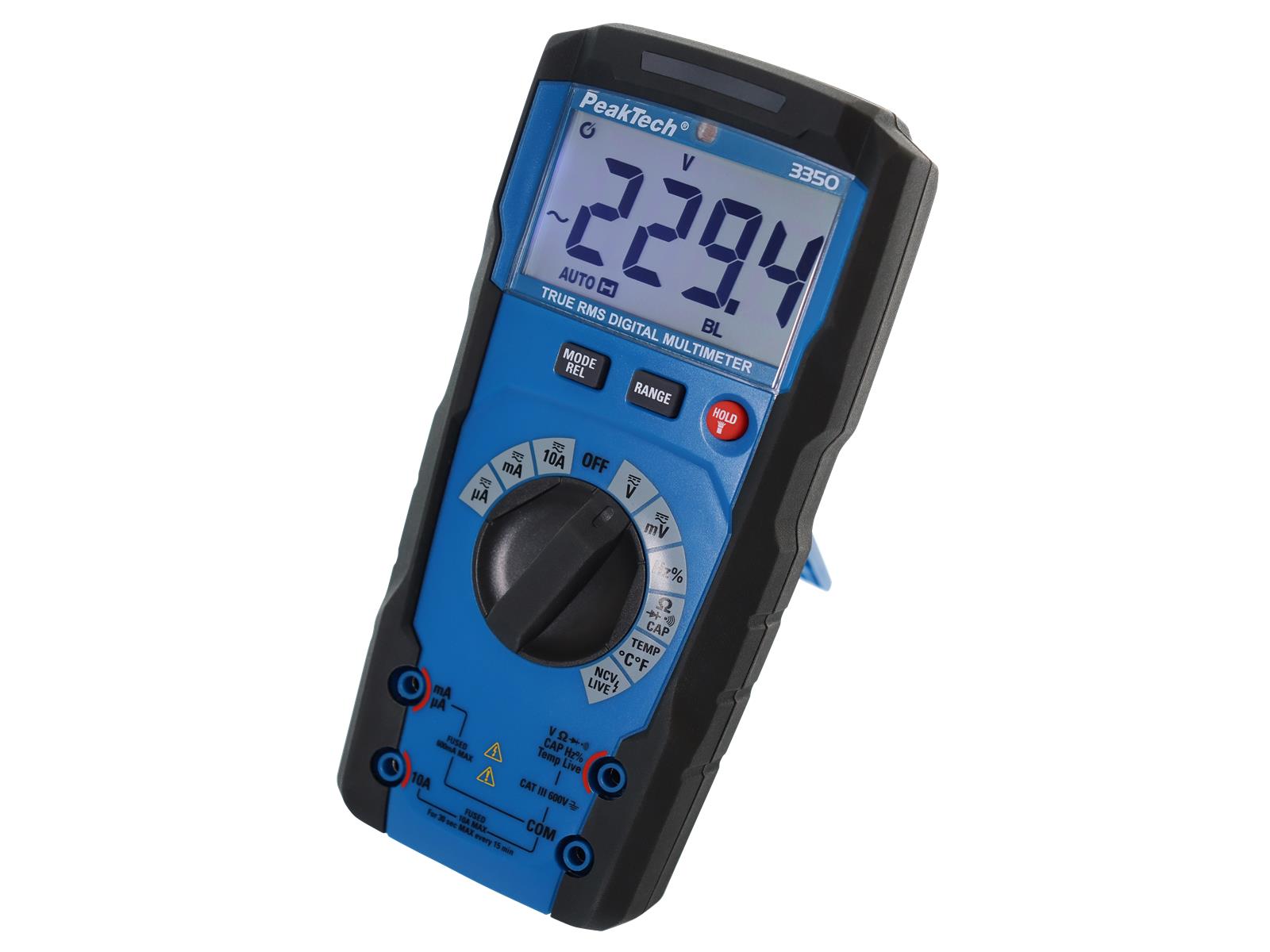 Digital Multimeter PeakTech ''P3349'', 6000 Counts, 600V, True RMS, Auto Range