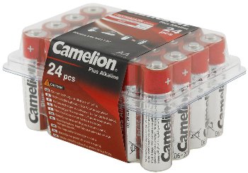 Mignon-Batterien CAMELION AlkalinePlus - Typ AA/LR6, 1,5V, 24er Haushaltsbox