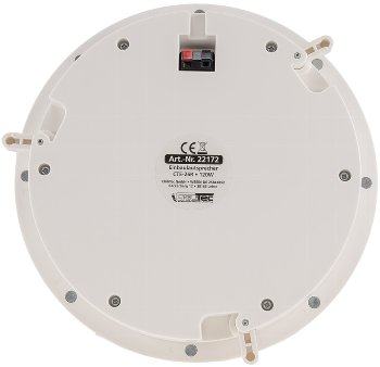 Einbaulautsprecher "CTE-26R", rund, weiß / 2-Wege, Ø 25,5cm, 120 Watt