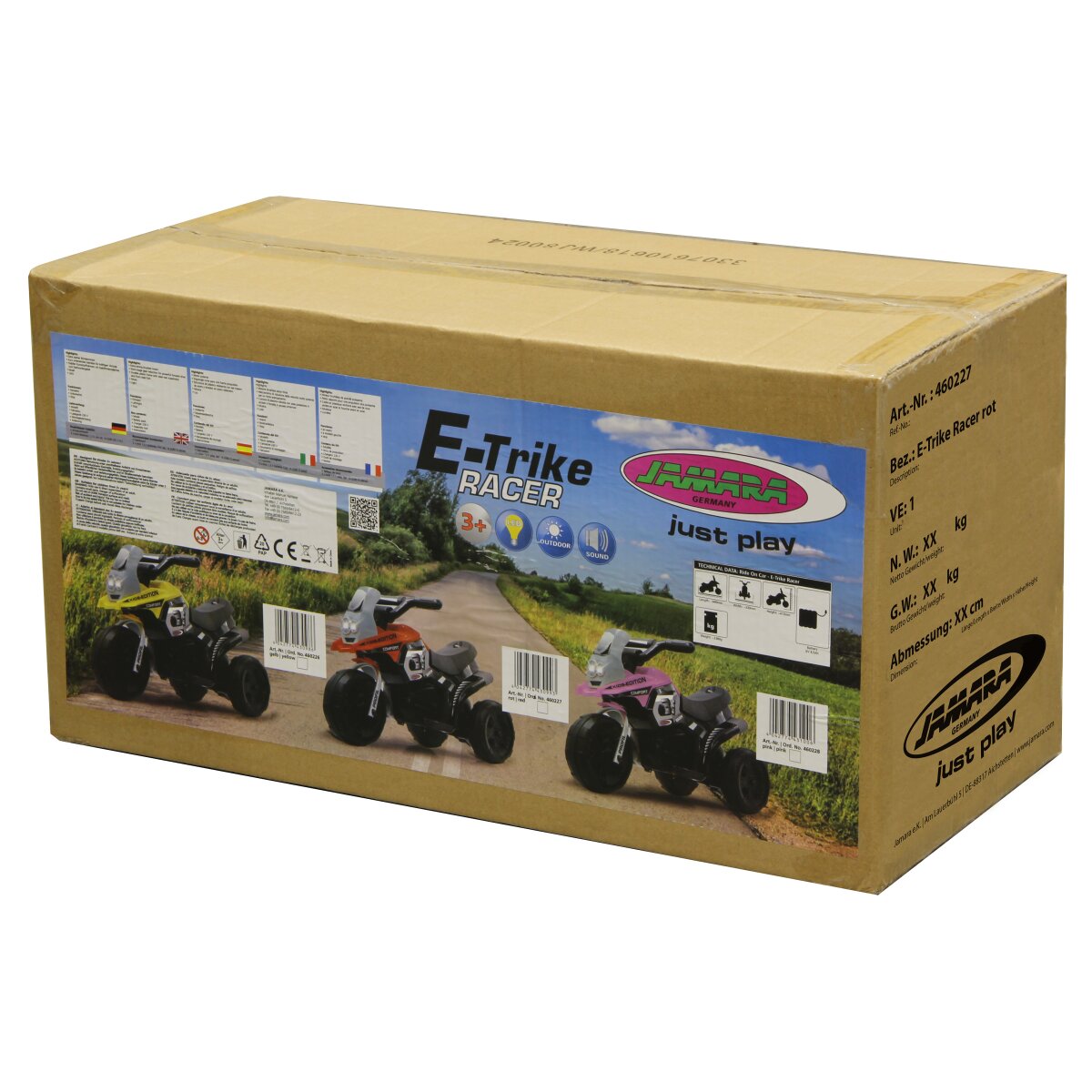 Kinderfahrzeug E-Trike Racer rot