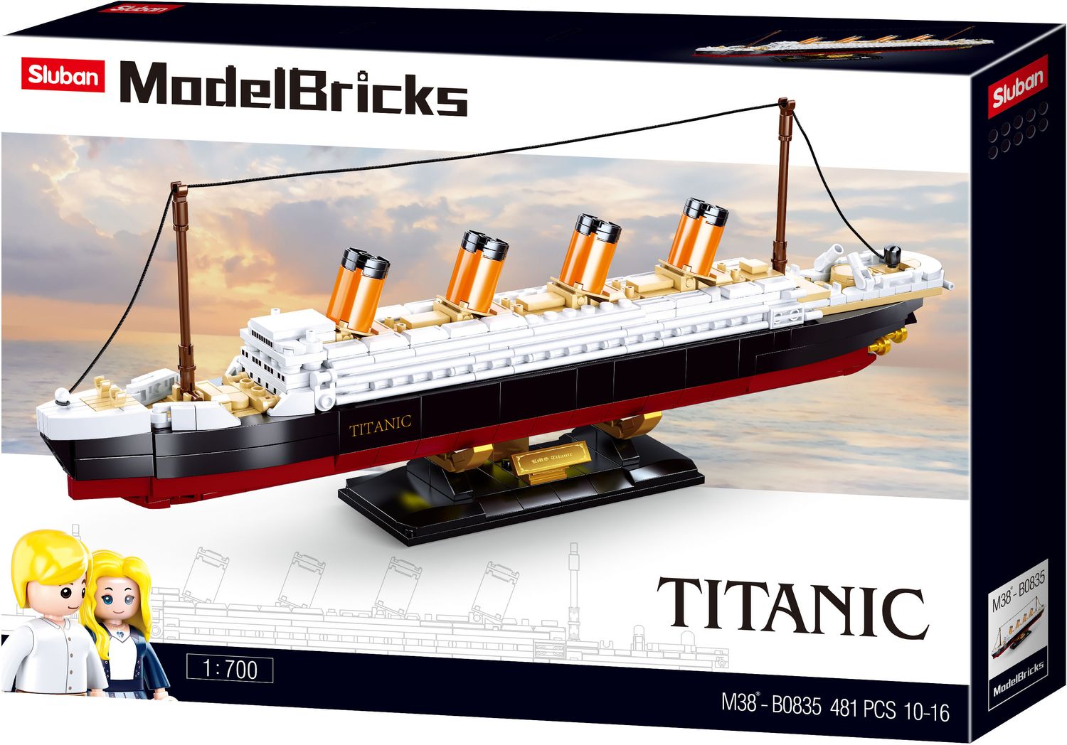 Sluban M38-B0835 - Model Bricks - Titanic Medium Sluban M38-B0835 - Model Bricks - Titanic Medium