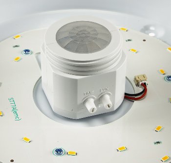 LED Deckenleuchte "TERCEIRA" - 12W, 1060lm, 3000K, PIR-Bewegungsmelder