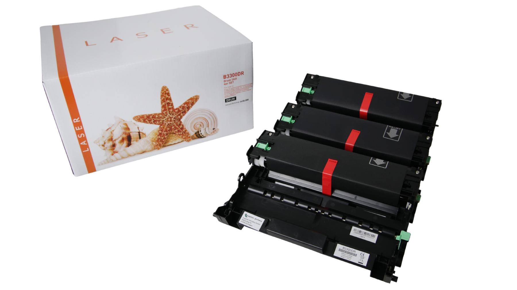 4er Set DR3300 alternativ Trommel black B / DR3300 / 4x30.000 Seiten