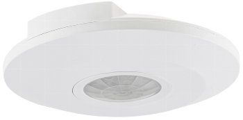 Decken-Bewegungsmelder "CBM-Flat" 360° - LED geeignet, 6m Detektion, 2000W, weiß