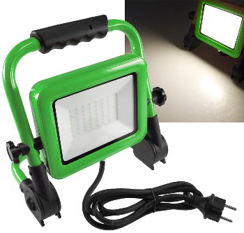 LED-Baustrahler "CTS-50W V4" 230V - 50W, IP44, 4350lm, 4000K, mit Ständer