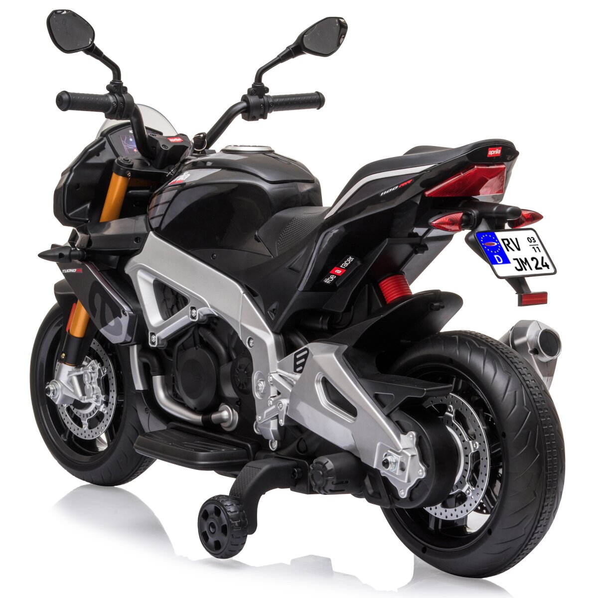Kindermotorrad Aprilia Tuono V4 1100 RR schwarz