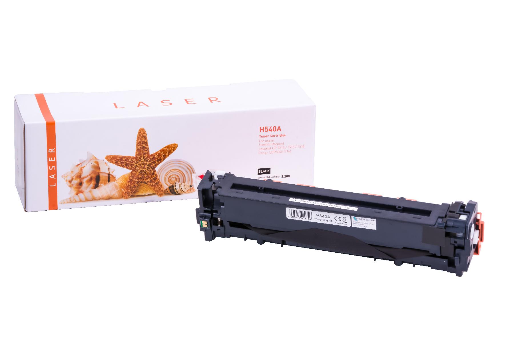 CB540A alternativ Toner schwarz für HP / CB540A / 2.200 Seiten