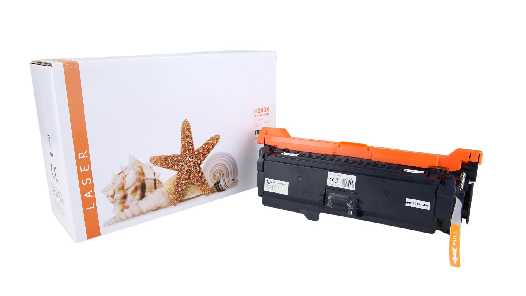 CE250X alternativ Toner schwarz für HP / CE250X / 504X / 10.500 Seiten