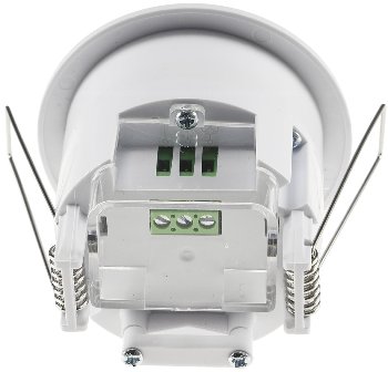 Decken-Einbau-Bewegungsmelder 360° - PIR, LED geeignet, 6m Detektion, weiß