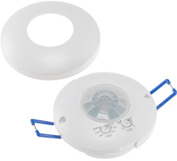 Decken-Einbau-Bewegungsmelder 360° / PIR, LED geeignet, 8m Detektion, 83x48mm