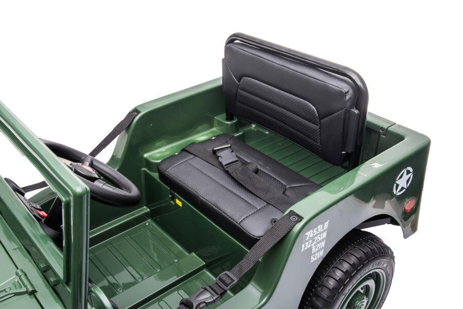 Elektro-Kinderfahrzeug Offroad militär grün