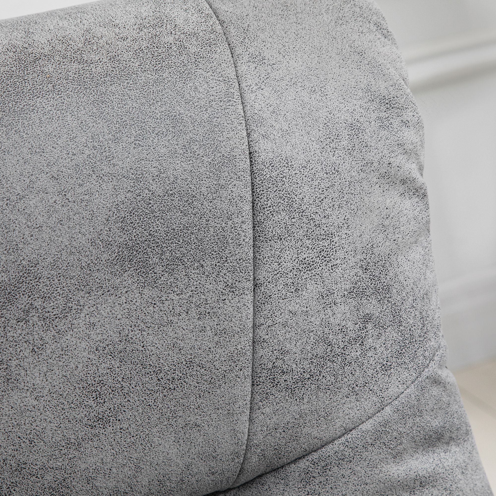 Relaxsessel mit Hocker, 360° drehbar, 135° neigbar, atmungsaktiver Bezug, 78 x 82,5 x 109 cm, grau