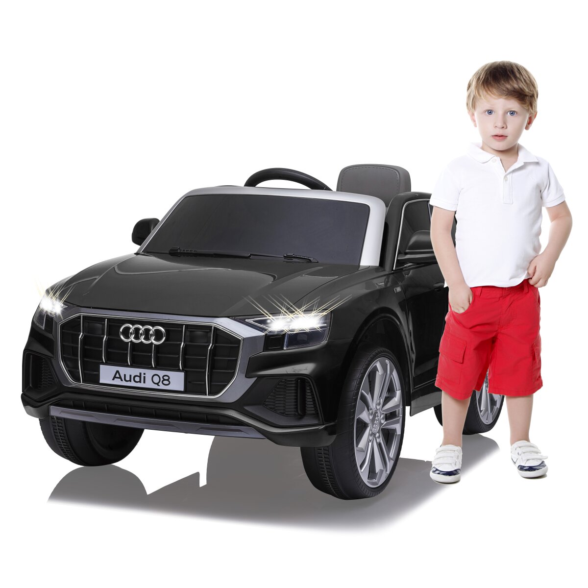 Elektro-Kinderfahrzeug Audi Q8 schwarz 12V Elektro-Kinderfahrzeug Audi Q8 schwarz 12V