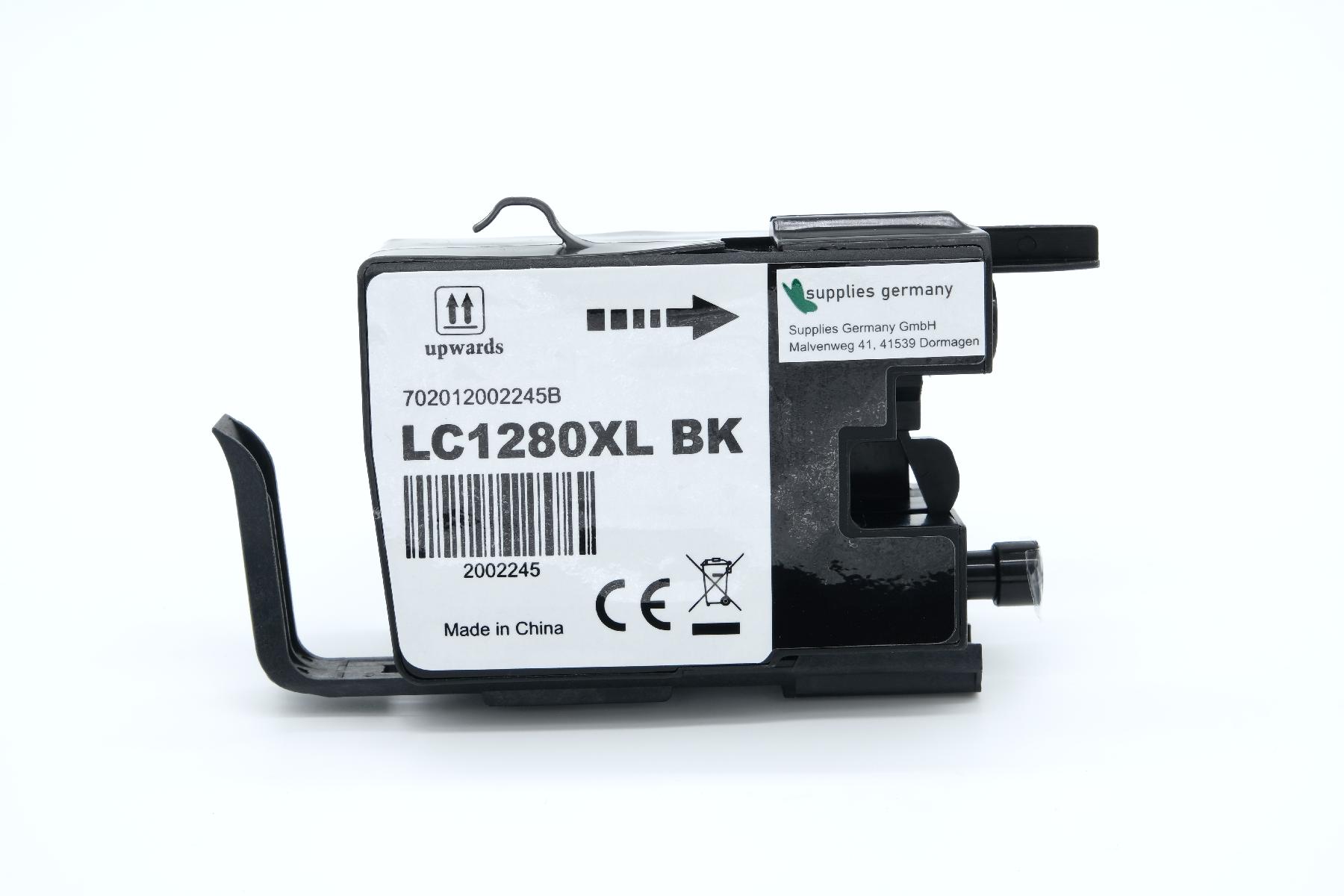 LC1280XLBK alternativ Tinte black Brother / LC1280XLBK / 73ml