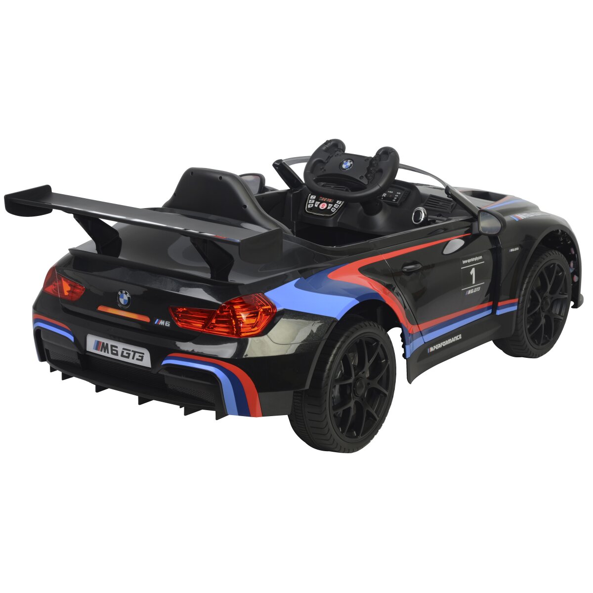 Ride-on BMW M6 GT3 schwarz 12V