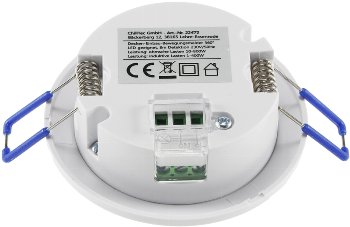 Decken-Einbau-Bewegungsmelder 360° FLAT - PIR, LED geeignet, 8m Detektion, 80x30mm