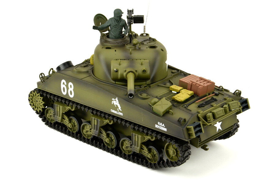 RC Panzer "M4 A3 Sherman" - Metallgetriebe & Metallketten
