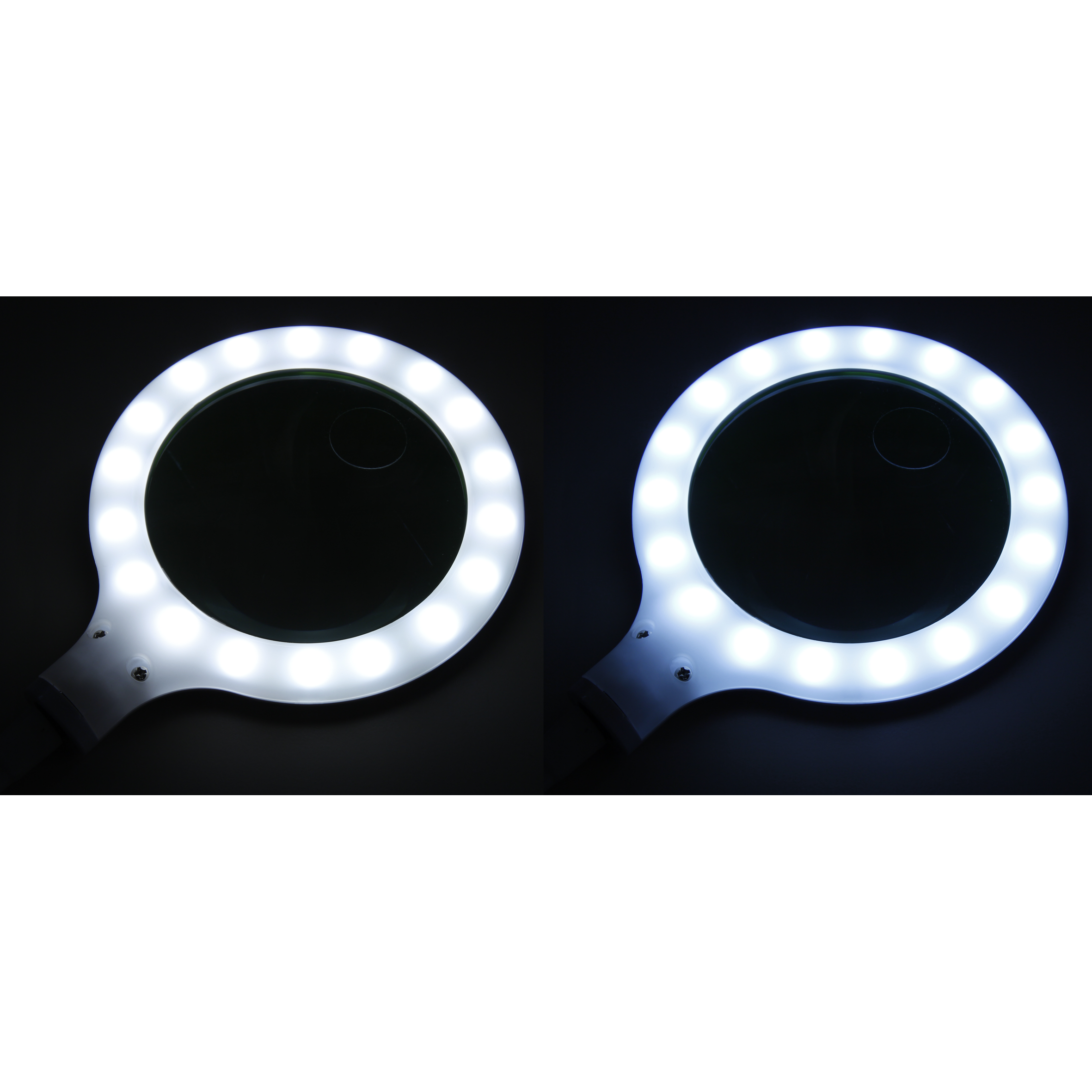 Lupenleuchte McShine ''LL-52'', 36 LEDs, Tisch- und Klemmleuchte, dimmbar, Kunststoff