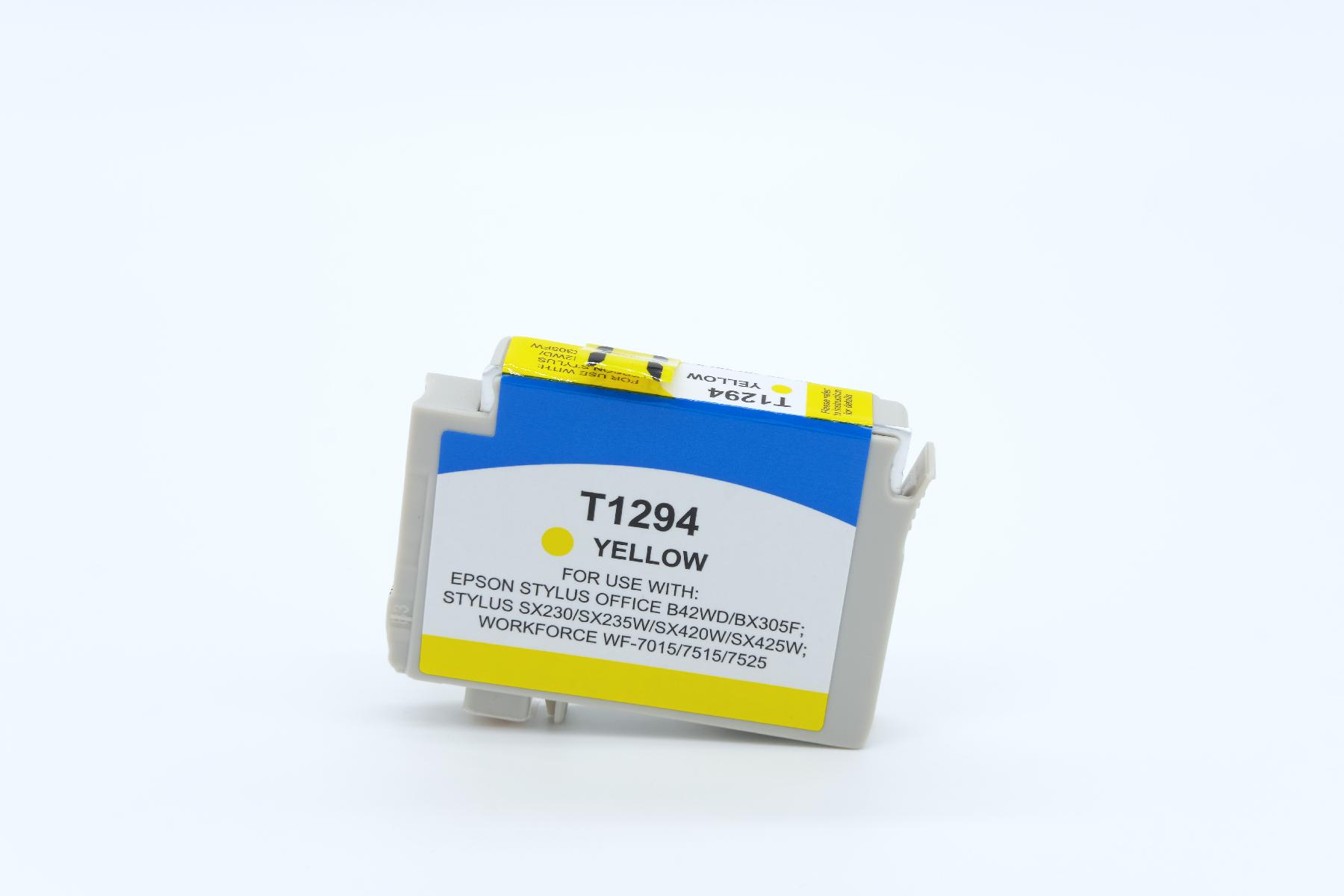 T1294 alternativ Tinte gelb für Epson / C13T12944010 / 7ml