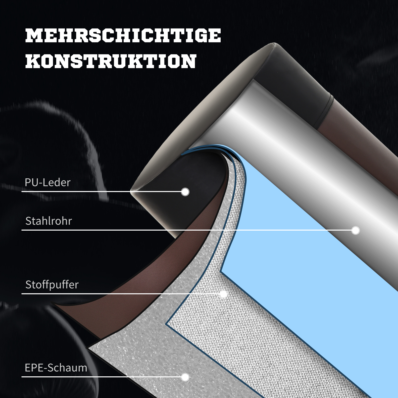 Standboxsack Boxpuppe Boxdummy DummyTraining Boxpartner Boxsack Box 158-186 cm Höhenverstellbar NEU Schwarz+Braun