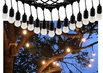 Biergarten-Lichterkette "CT-BGL 15" - 1,5 + 12,5m, 15x Filamentlampe 0,8W