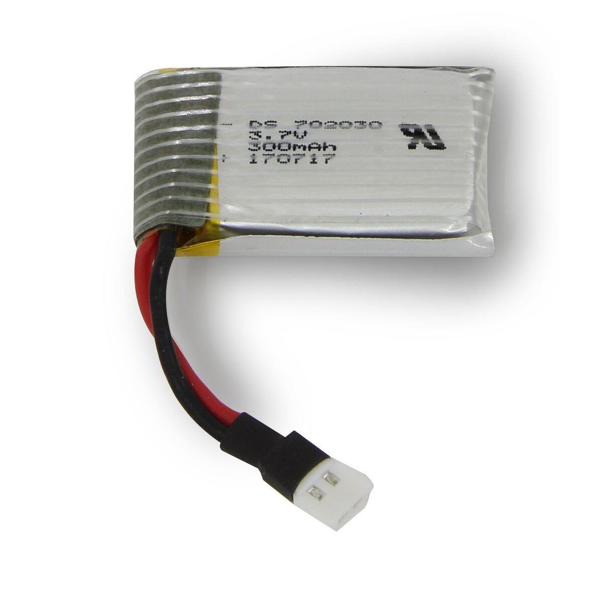 Lipo Lithium-Ion Polymer Akku 3,7V 300mAh 10C 2Pin 1,11Wh