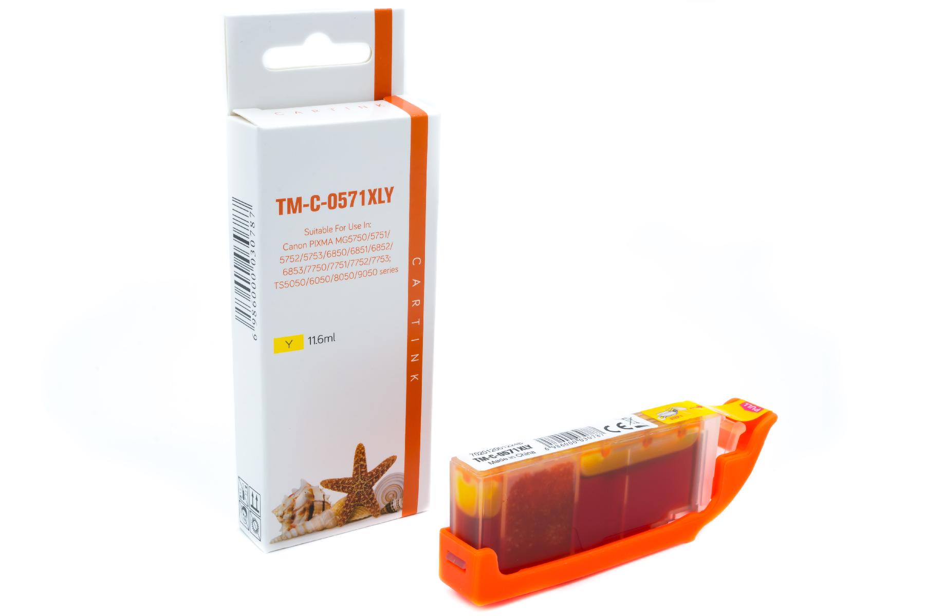 CLI571Y alternativ Seestern Tinte gelb f / 0388C001 / 11,6ml / mit Chip