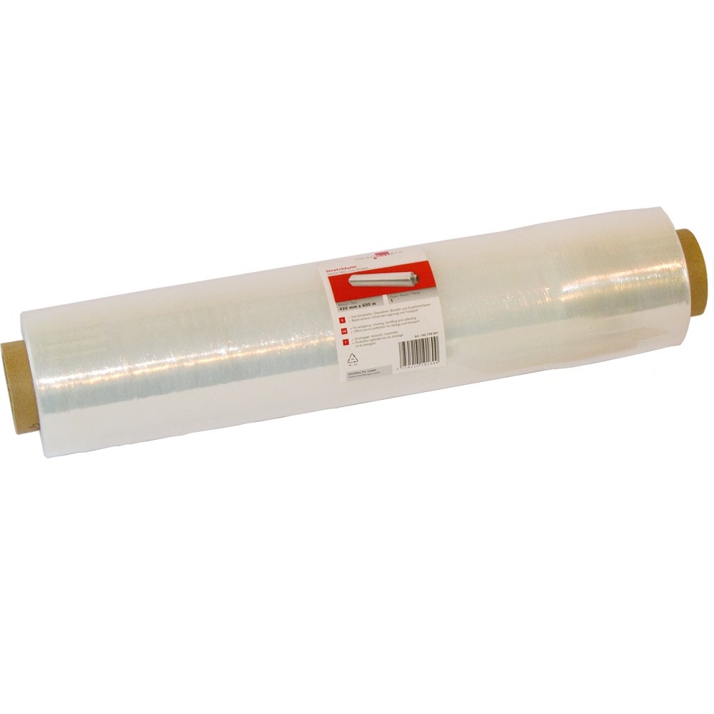 Stretchfolie 23mµ, 100mm x 150m, transparent, VPE40