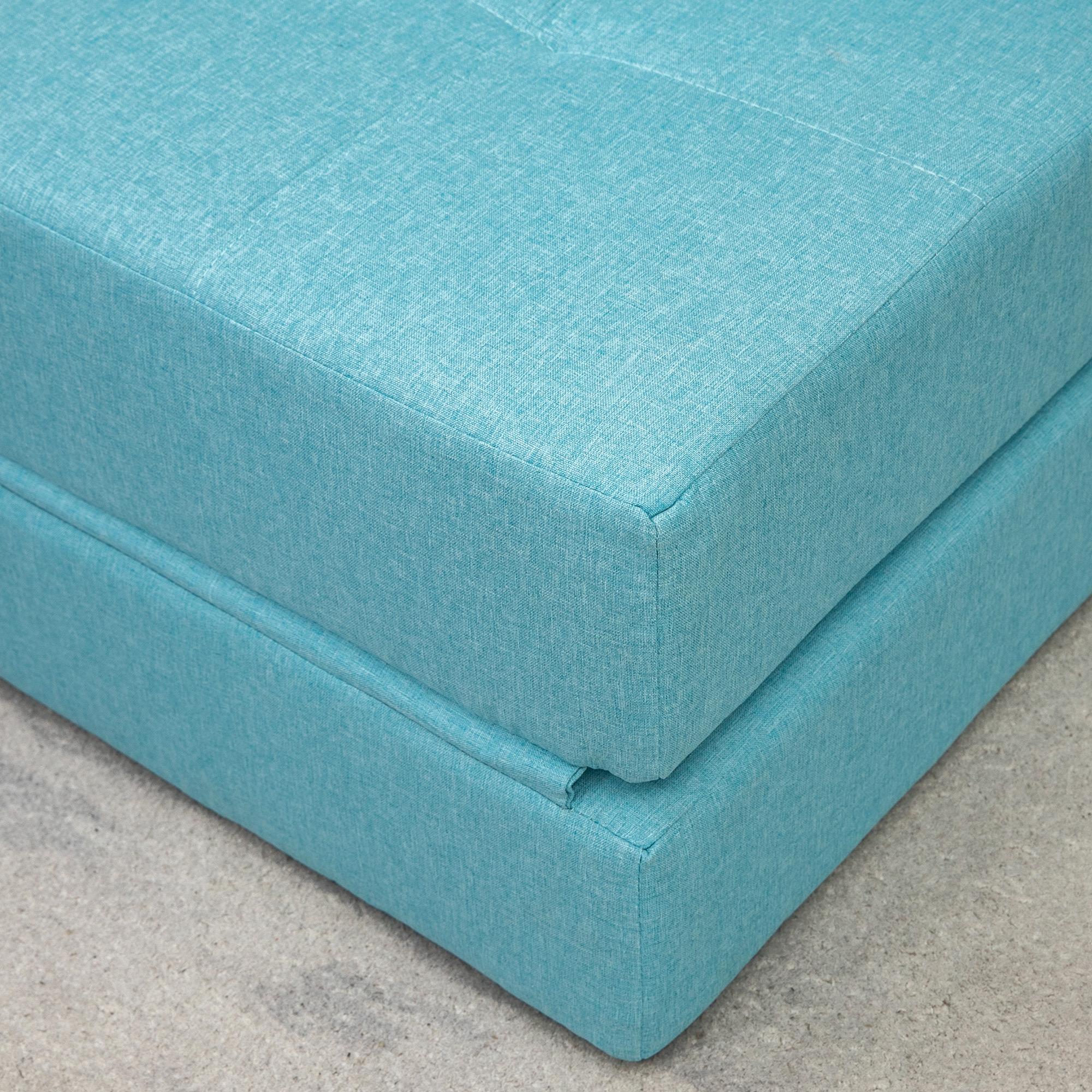 Schlafsessel Relaxsessel Gästebett, abnehmbarer Bezug, 70 cm x 70 cm x 61 cm, Hellblau