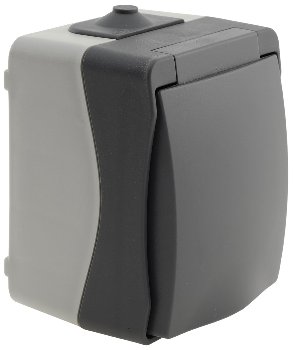 NUQUI Feuchtraum Steckdose - IP54, Aufputz, 250V~/ 16A