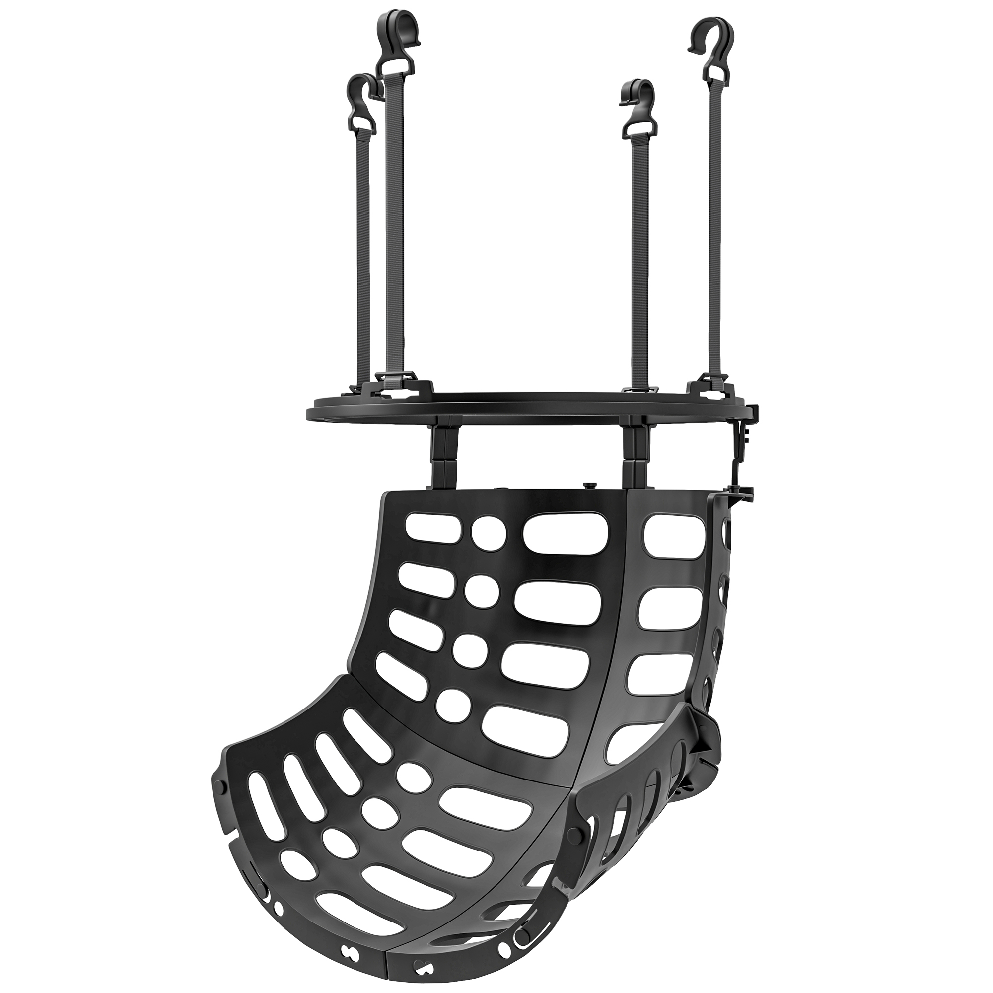 Basketball-Rebounder, höhenverstellbar, 360° drehbar, Kunststoff, 35,6L x 35,6B x 75,5H cm, Schwarz Basketball-Rebounder, höhenverstellbar, 360° drehbar, Kunststoff, 35,6L x 35,6B x 75,5H cm, Schwarz