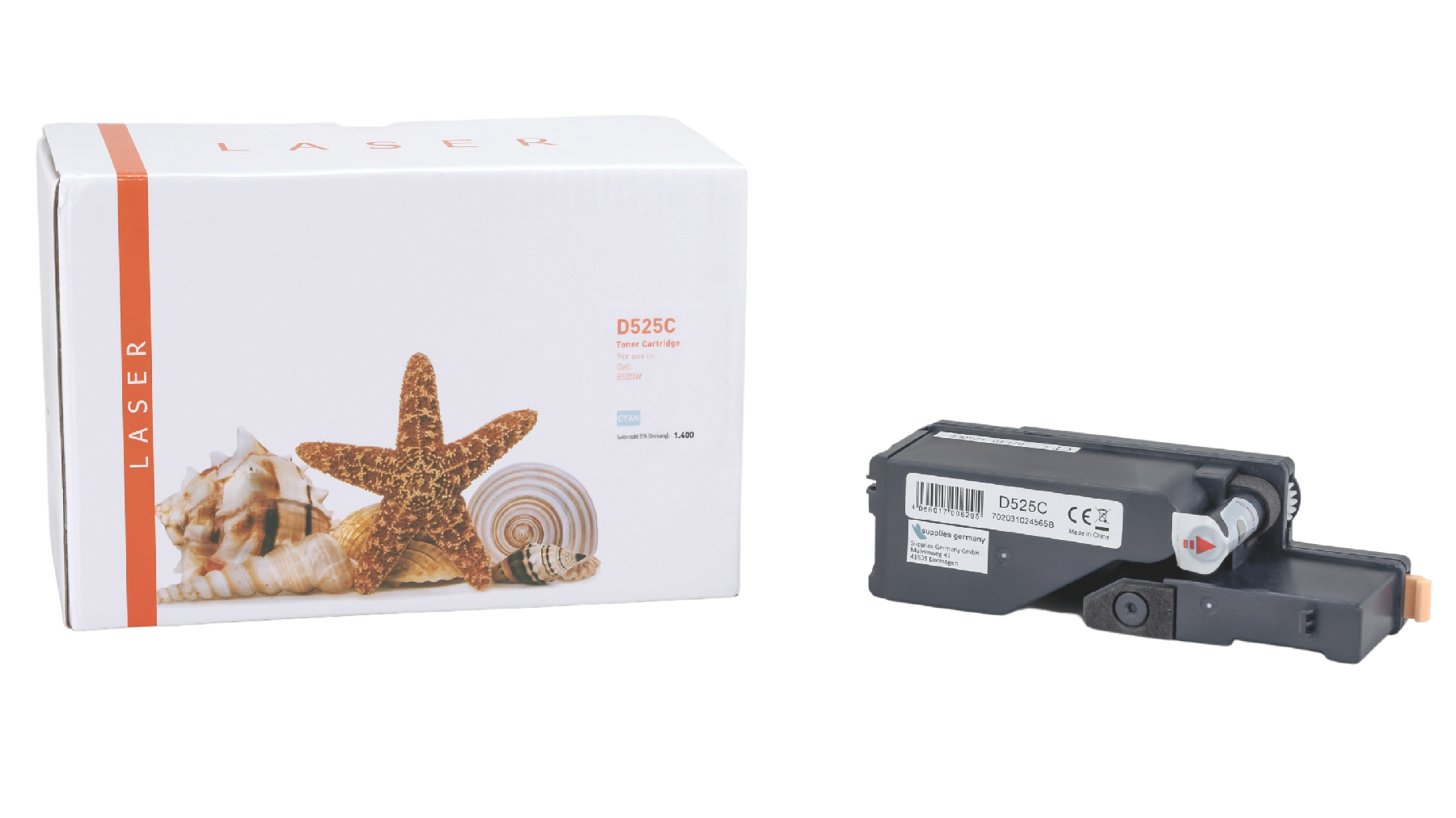 DELLE525C alternativ Toner cyan Dell / VR3NV / 1.400 Seiten