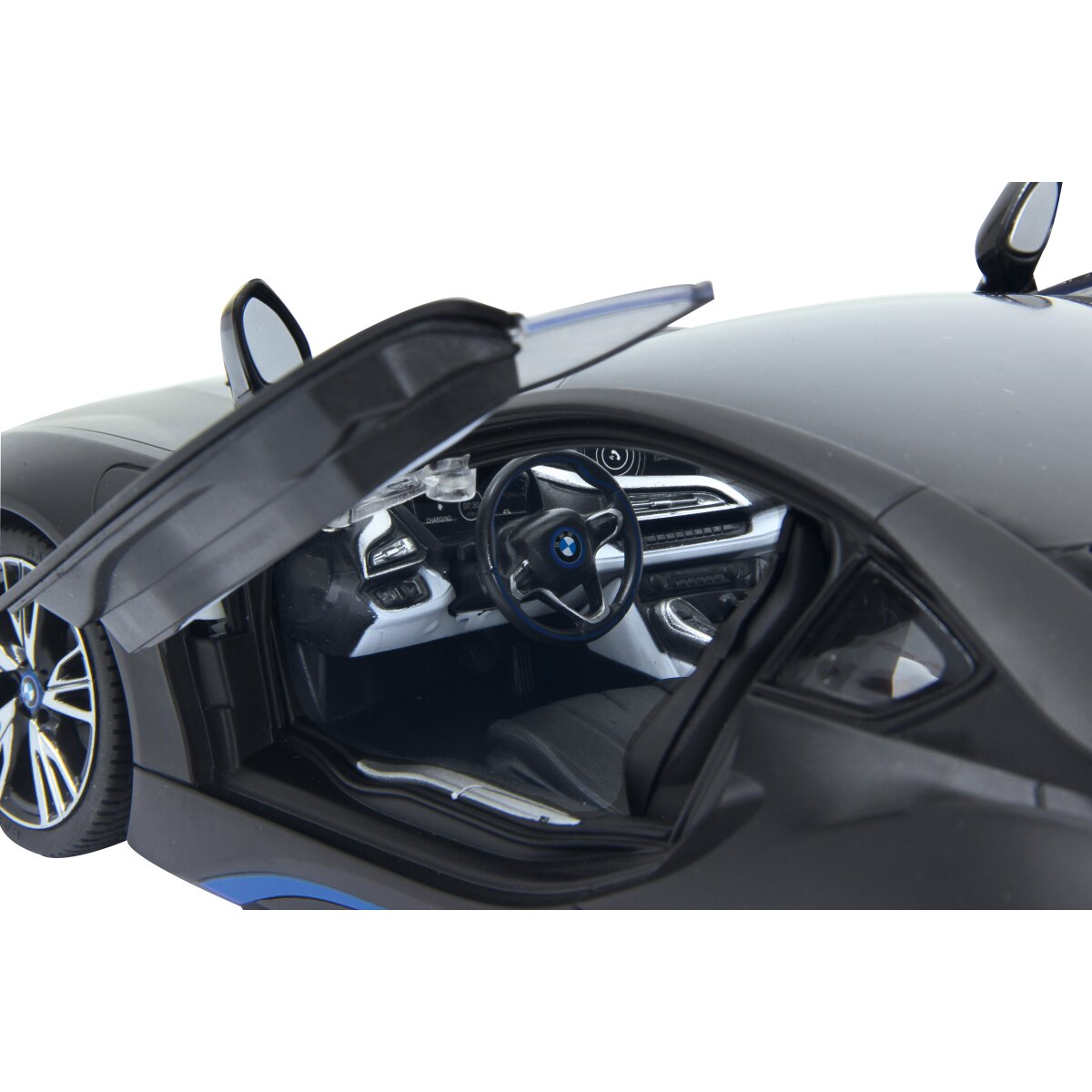 BMW I8 1:14 schwarz 2,4GHz Tür fernbedienbar