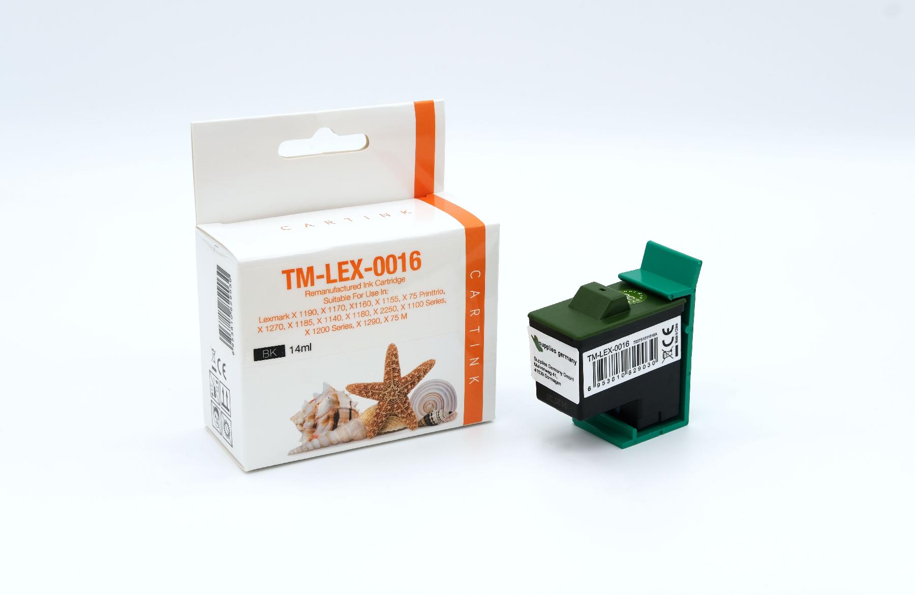0016 Refill Tinte black Lexmark / 10N0016 / 14ml