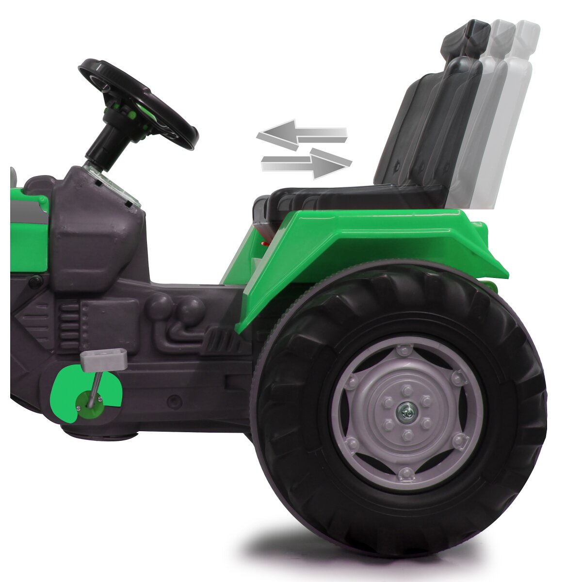 Trettraktor Power Drag grün