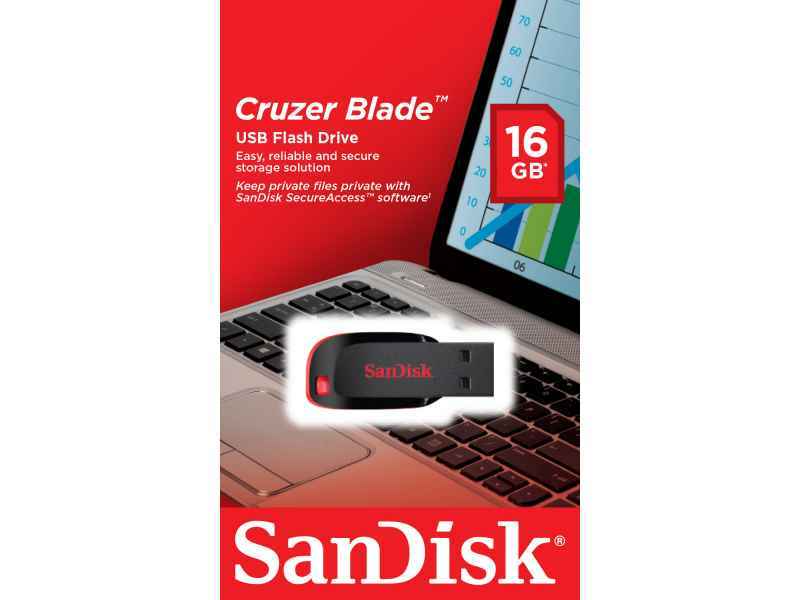 SanDisk USB Stick Cruzer Blade 16GB (SDCZ50-016G-B35)