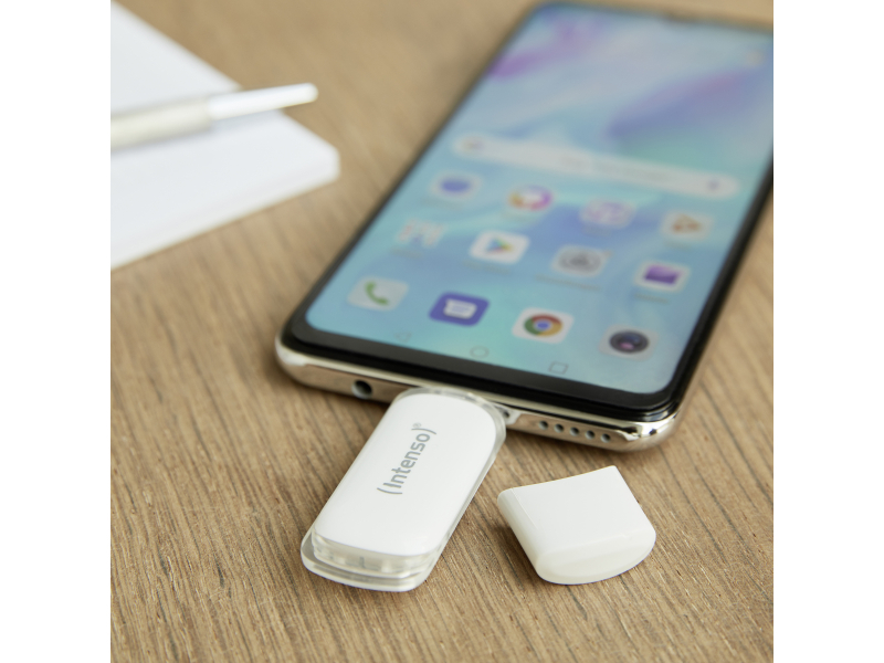 Intenso Flash Line - 64 GB - USB Typ-C - 3.2 Gen 1 (3.1 Gen 1) - 70 MB/s - Kappe - Weiß 3538490