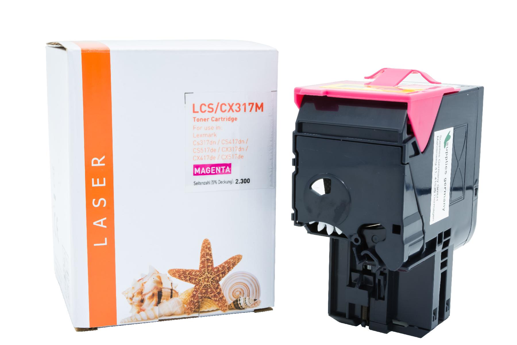 CS/CX317M alternativ Toner magenta Lexmark / 71B20M0 / 2.300 Seiten