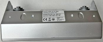 3-fach Steckdosenblock, silber - 250V~/ 16A, Aufbaumontage