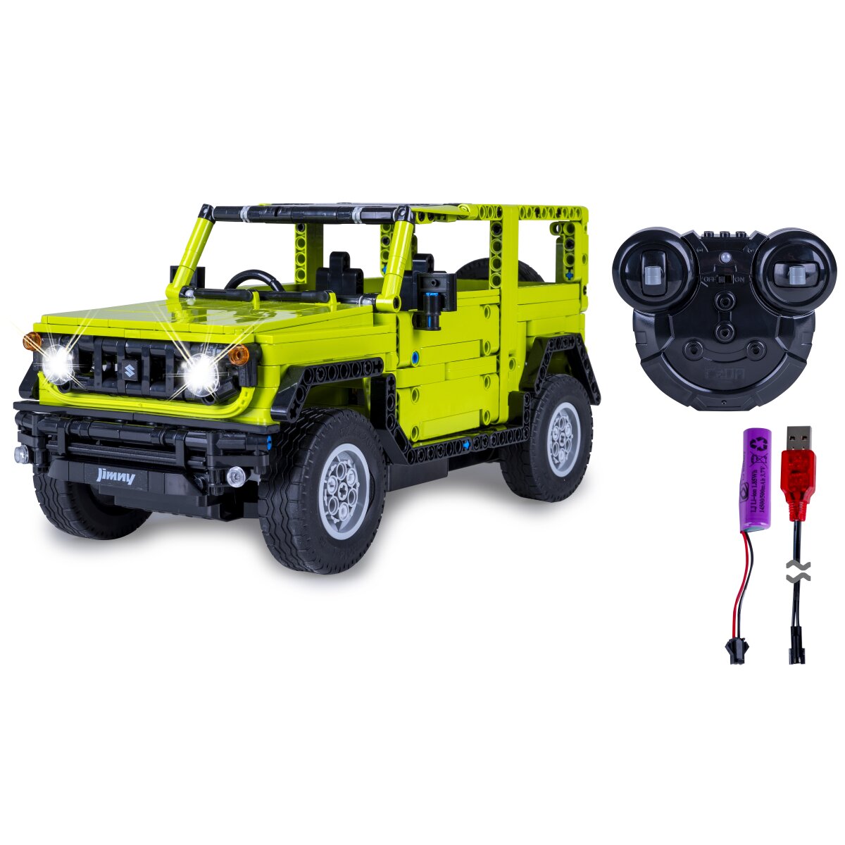 CaDA Set C51201W Suzuki Jimny 1:12 grün 2,4GHz Bricks