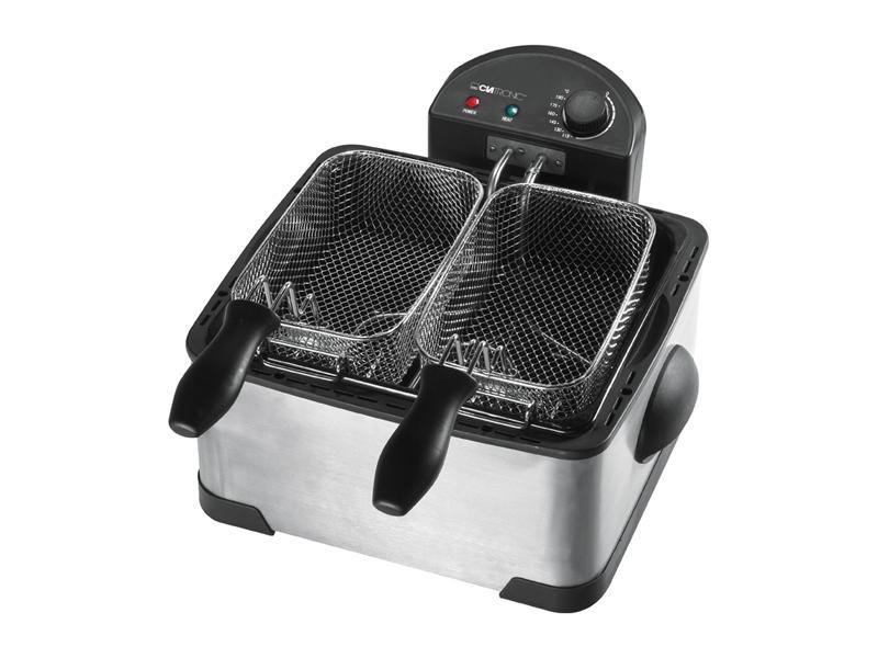 Clatronic Doppel-Kaltzone-Fritteuse FR 3195 Inox