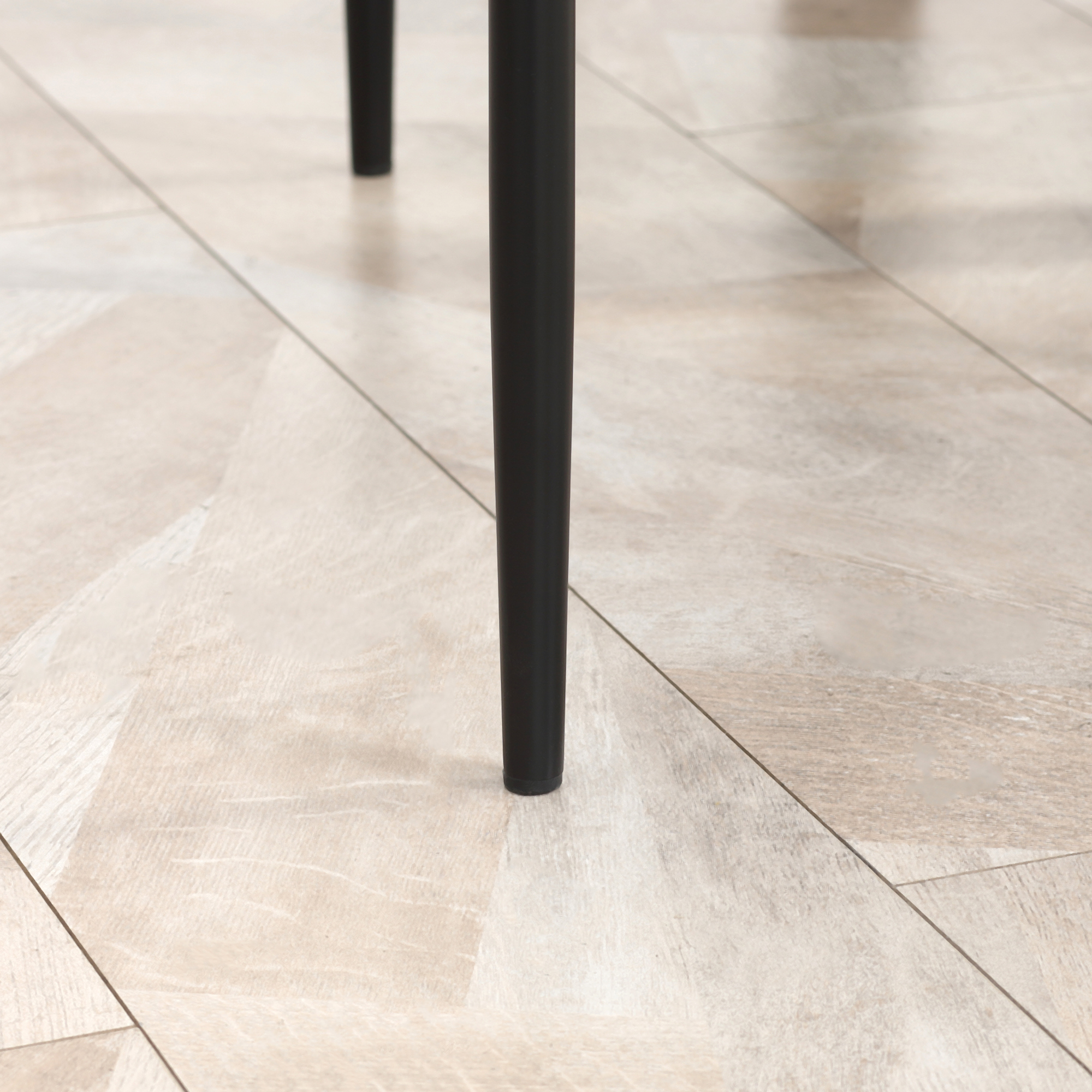 5-tlg. Essgruppe Sitzgruppe Esstisch mit 4 Stühlen, modernes Design, Glastisch, Schwarz